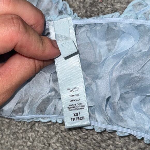 SKIMS mesh see through crop top size xs - Picture 2 of 3